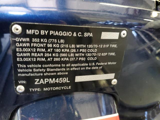 2009 VESPA GTS 250 ZAPM459L595008710