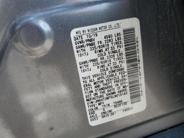 2020 NISSAN ROGUE S/SV JN8AT2MT5LW015143