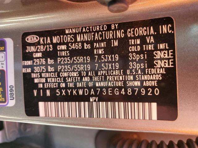 5XYKWDA73EG487920 KIA SORENTO SX