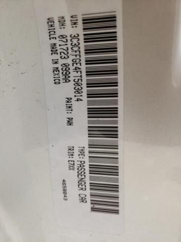 2015 FIAT 500 ELECTR 3C3CFFGE4FT503014