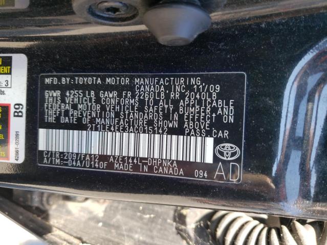 2T1LE4EE3AC015142 | 2010 Toyota corolla matrix s