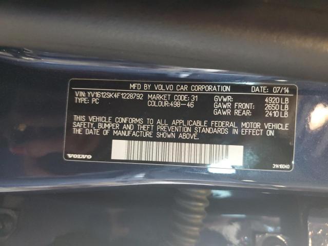 2015 VOLVO V60 PREMIE YV1612SK4F1228792