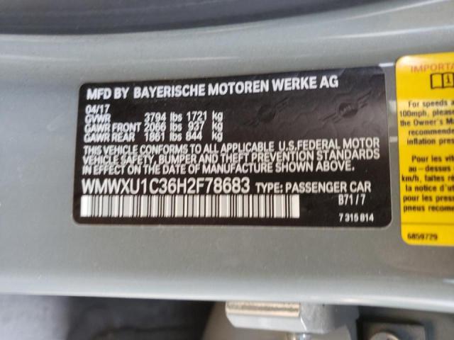 WMWXU1C36H2F78683 Mini Cooper