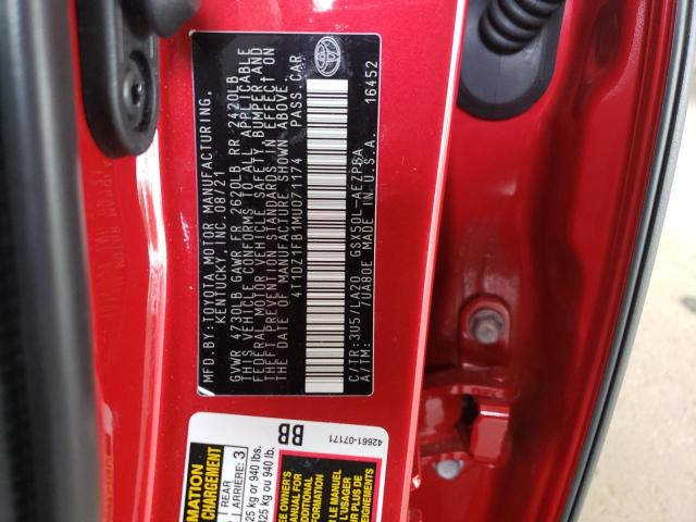 2021 TOYOTA AVALON LIM 4T1DZ1FB1MU071174