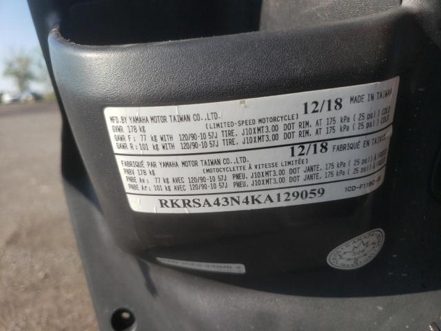 2019 YAMAHA YW50 F RKRSA43N4KA129059