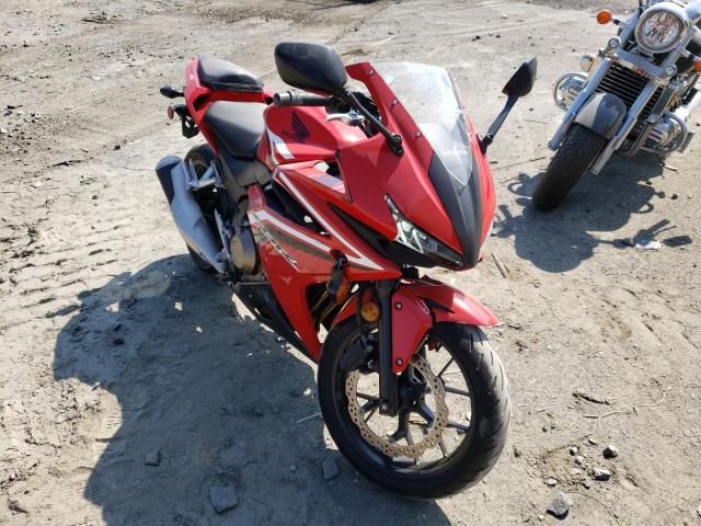 Salvage motorcycles for sale at Waldorf, MD auction: 2017 Honda CBR500 R