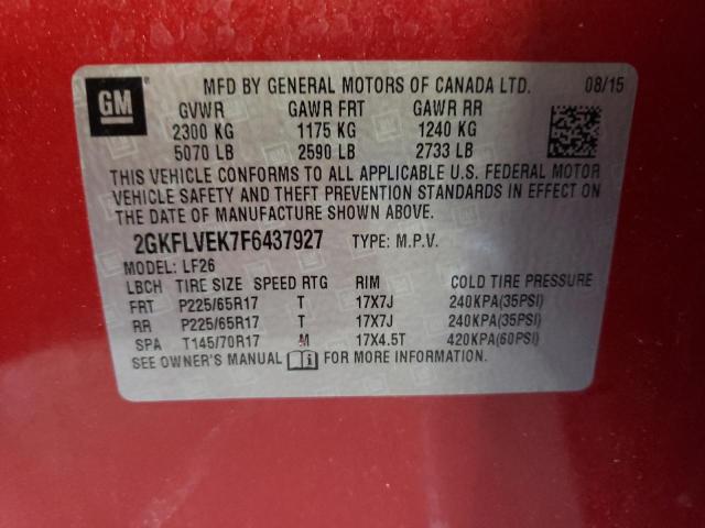 2GKFLVEK7F6437927 GMC Terrain Sle