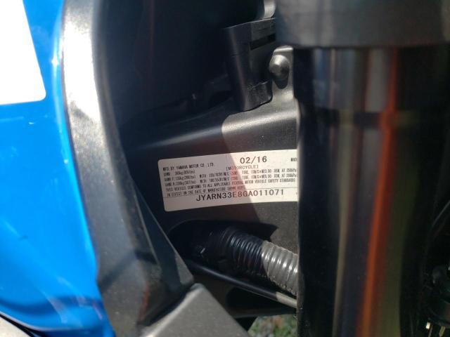 2016 YAMAHA FZ09 JYARN33E8GA011071