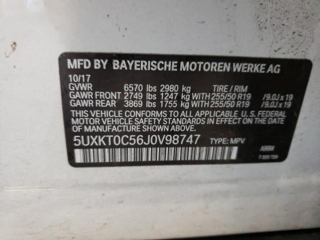 2018 BMW X5 XDR40E 5UXKT0C56J0V98747