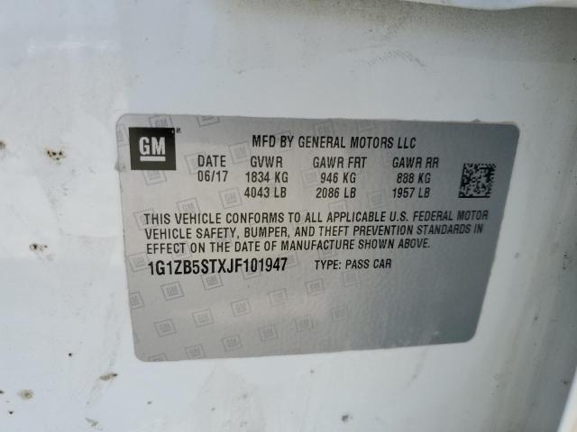 2018 CHEVROLET MALIBU 4D 1G1ZB5STXJF101947