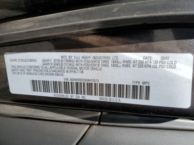 4S4WX90DX84410575 Subaru Tribeca Limited