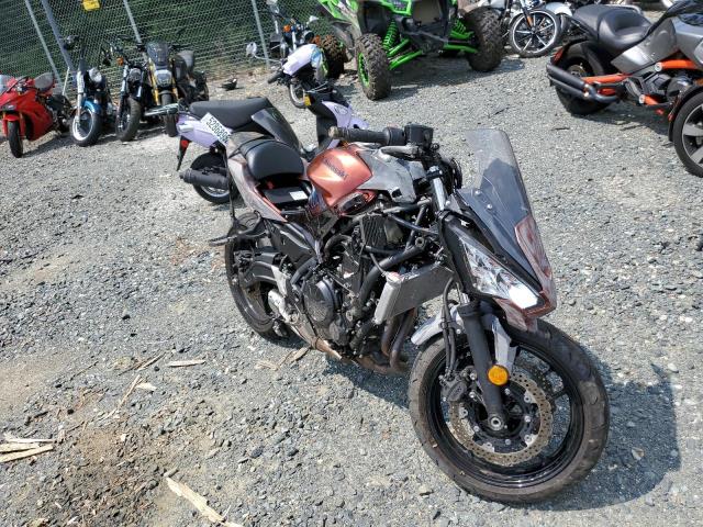 Salvage cars for sale from Copart Baltimore, MD: 2021 Kawasaki EX650 N