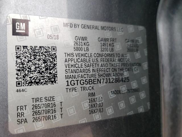2018 GMC 1500 LONG 1GTG5BEN7J1286425