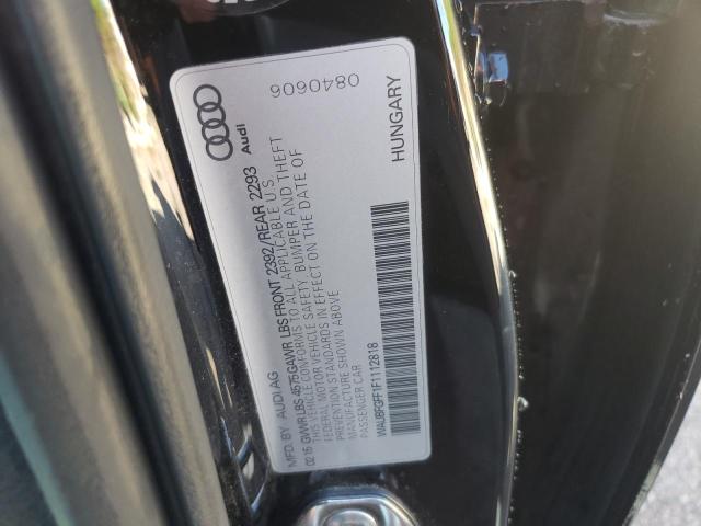 2015 AUDI S3 PREMIUM WAUBFGFF1F1112818