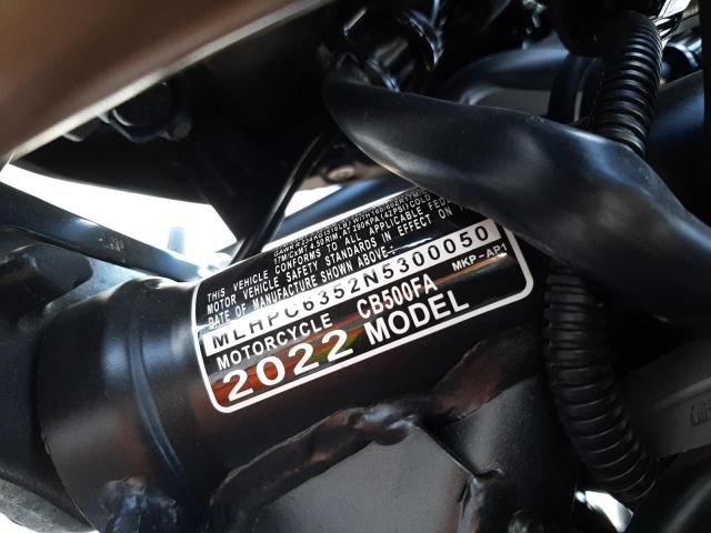 2022 HONDA CB500 FA MLHPC6352N5300050