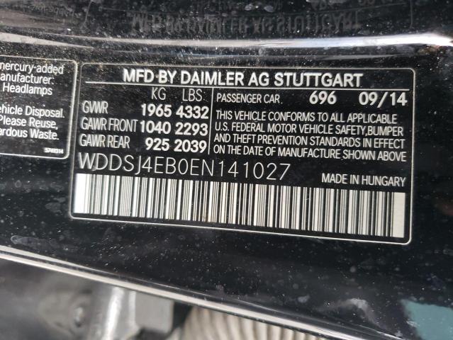 WDDSJ4EB0EN141027 Mercedes-Benz CLA 250
