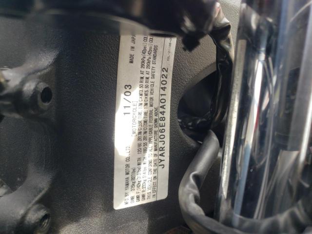 2004 YAMAHA YZFR6 L JYARJ06E84A014022