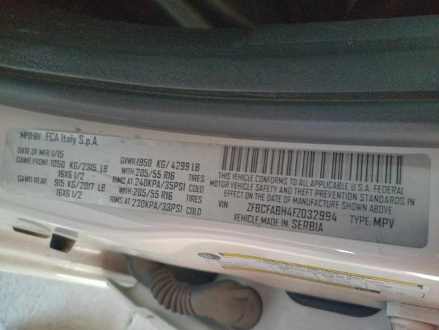 2015 FIAT 500L EASY ZFBCFABH4FZ032994
