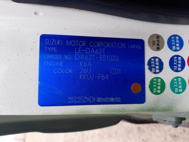 2002 SUZUKI MINI TRUCK DA62T331020