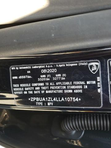 2020 LAMBORGHINI URUS ZPBUA1ZL4LLA10754