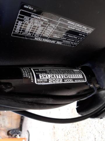 2022 HONDA NVA110 B 3H1JK0702ND000053