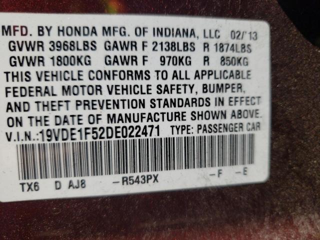 19VDE1F52DE022471 Acura Ilx 20 Premium