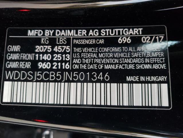 2018 MERCEDES-BENZ CLA 45 AMG WDDSJ5CB5JN501346