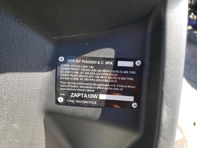 2019 PIAGGIO MP3 ZAPTA10W8K5000207