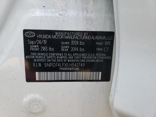 2020 HYUNDAI ELANTRA SE - 5NPD74LFXLH542749