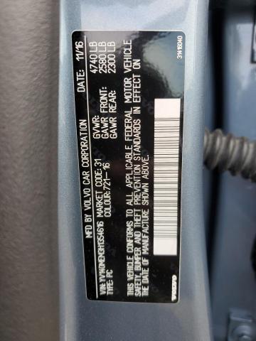 2017 VOLVO V60 T5 PLA YV140MEM3H1354616