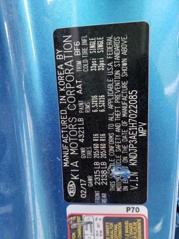 2017 KIA SOUL EV KNDJP3AE1H7022085