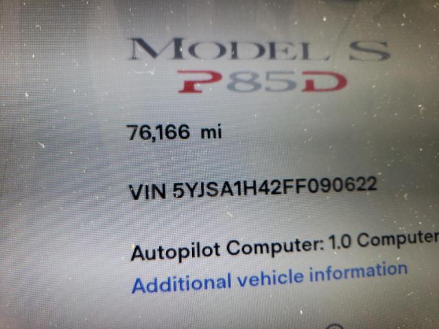 2015 TESLA MODEL S P8 5YJSA1H42FF090622