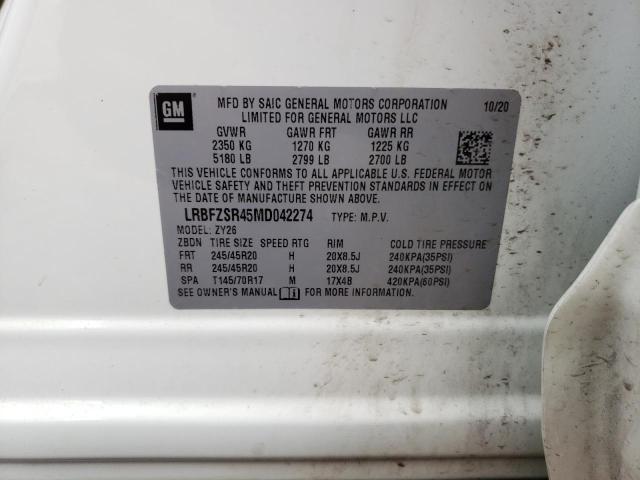 2021 BUICK ENVISION A LRBFZSR45MD042274