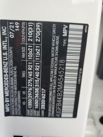 2021 MERCEDES-BENZ GLE 4JGFB4KB2MA545218