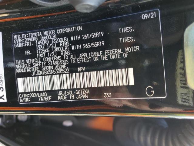 2022 LEXUS GX 460 LUX JTJGM7BX5N5308522