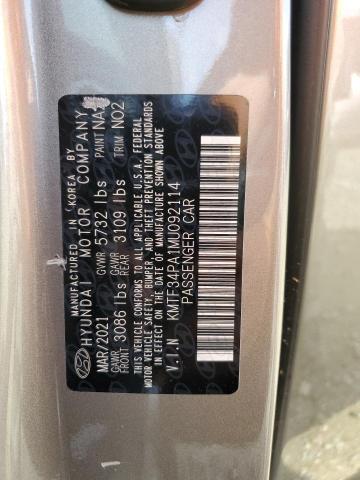 2021 GENESIS G90 PREMIU KMTF34PA1MU092114