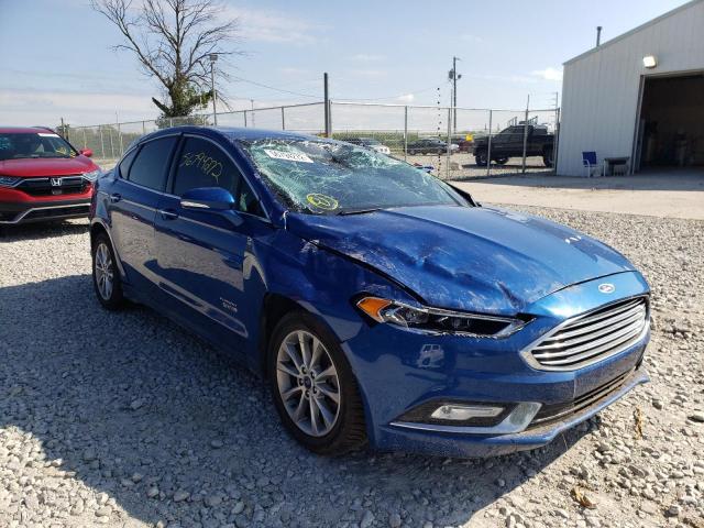 2018 Ford Fusion Titanium/platinum Phev Синий vin: 3FA6P0SUXJR276554