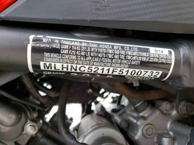 2015 HONDA CB300 F MLHNC5211F5100732