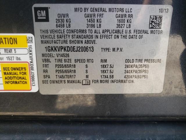 1GKKVPKD0EJ200613 GMC ACADIA SLE