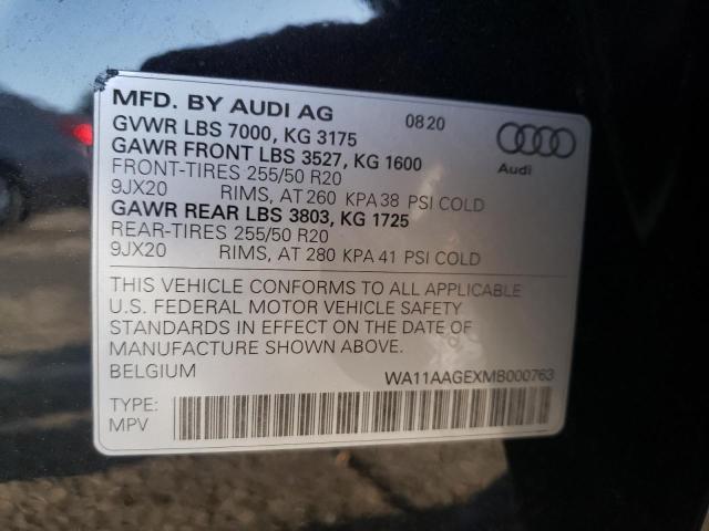 2021 AUDI E-TRON SPO WA11AAGEXMB000763