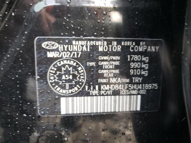 2017 HYUNDAI ELANTRA SE - KMHD84LF5HU418975