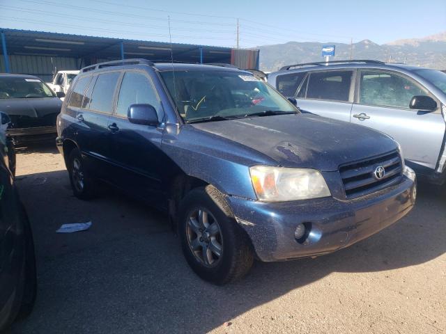 Salvage cars for sale from Copart Colorado Springs, CO: 2005 Toyota Highlander