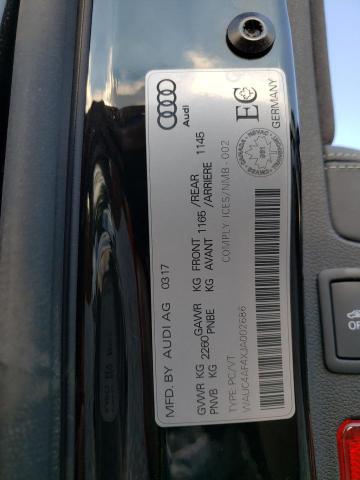 2018 AUDI S4 PRESTIG WAUC4AF4XJA002686