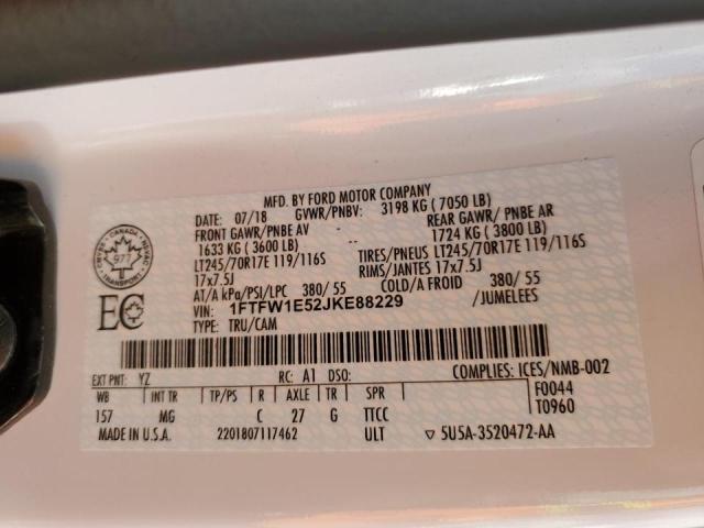 2018 FORD F150 SUPER - 1FTFW1E52JKE88229