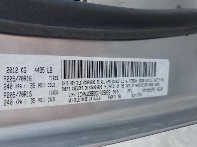 1C4NJCBB3GD765032 Jeep Compass Sport