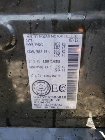 2015 NISSAN ROGUE S - 5N1AT2MT1FC906818
