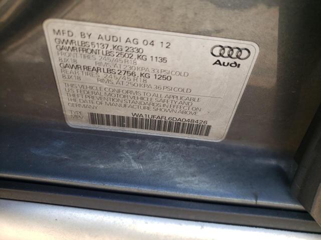 VIN WA1UFAFL6DA048426 2013 Audi A4, Premium Plus no.10