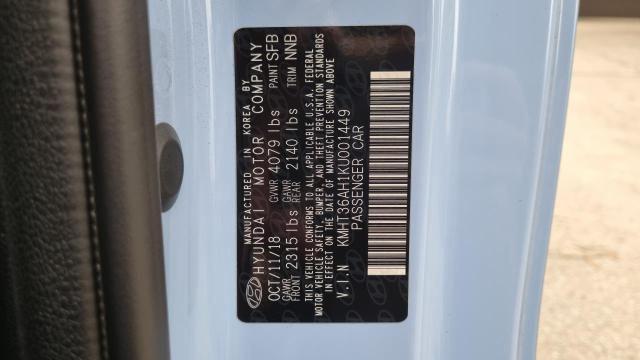 2019 HYUNDAI VELOSTER N KMHT36AH1KU001449