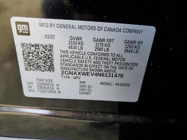 2022 CHEVROLET EQUINOX RS 2GNAXWEV4N6131476