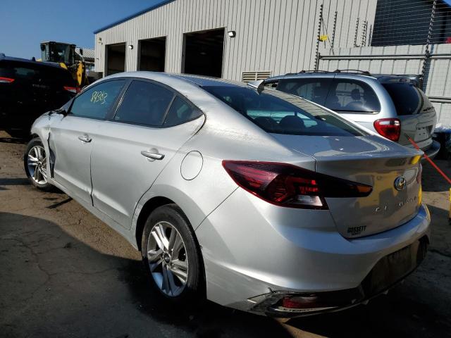 VIN: 5NPD84LFXKH482791 Auction: COPART Lot: 57604522 Location: GA - ATLANTA WEST 5NPD84LFXKH482791 HYUNDAI ELANTRA 2019 SILVER Photo 3